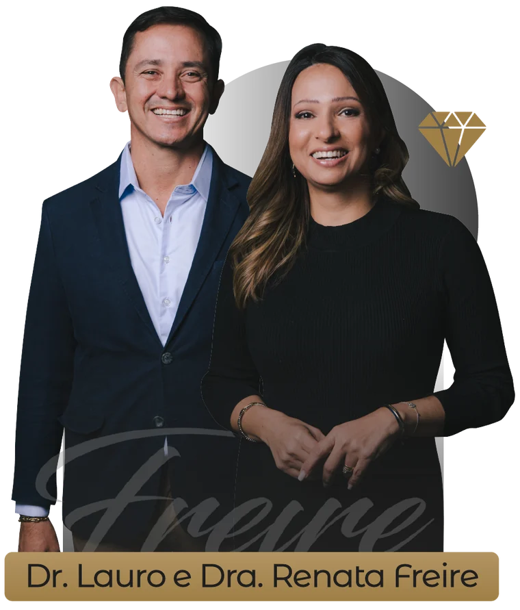 Dr. Lauro Freire e Dra. Renata Freire, responsáveis pela Freire Odontologia